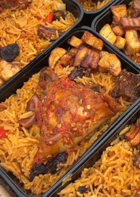 Lunch Pack – Jollof Rice with Chicken