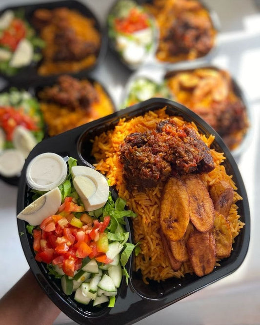Lunch Pack – Jollof Rice with 1 Beef