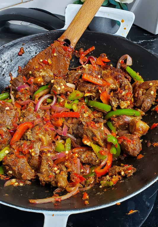 Peppered Goat Meat