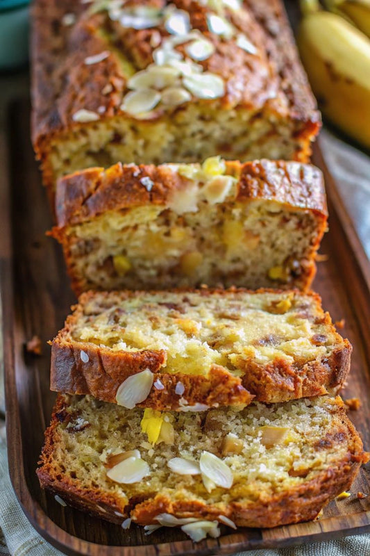 Coconut and nuts banana bread